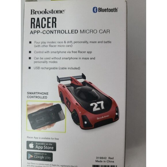 Brookstone Racer App-Controlled Micro Car RC Car Racer Smartphone Control NEW - Picture 8 of 11
